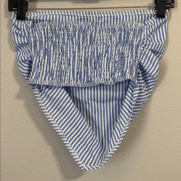 Striped Blue & White Strapless Set - Picture 3 of 7